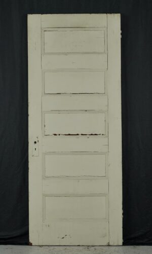 Standard Doors - Vintage Five Horizontal Panels Wood Passage Door 79.25 x 31.75 in.