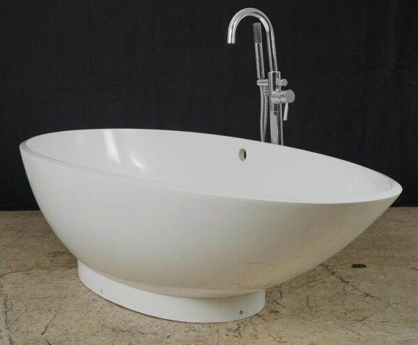 Bathroom - Victoria + Albert Napoli White Stone Freestanding Tub