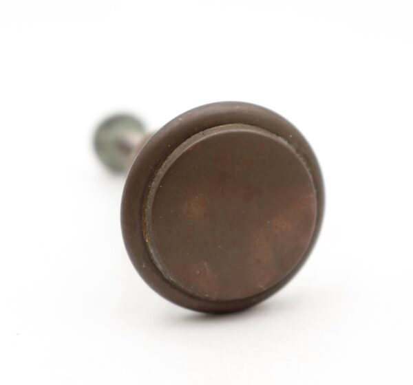 Cabinet & Furniture Knobs - Vintage 1 in. Brass Round Concentric Drawer Cabinet Knob