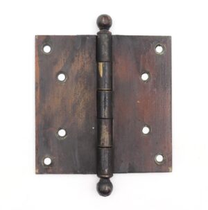 Door Hinges - Vintage Dark Brass 5 x 5 in. Ball Tip Butt Door Hinge