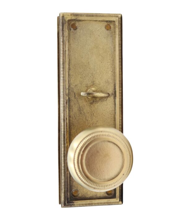 Door Knob Sets - Vintage Traditional Sargent Privacy Brass Door Knob Set