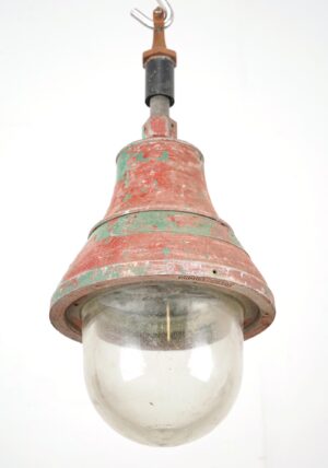 Industrial & Commercial - Industrial Crouse Hinds Clear Glass Steel Factory Pendant Light