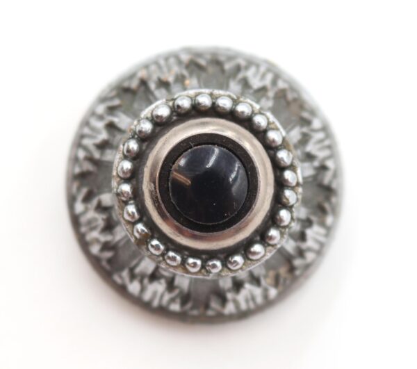 Knockers & Door Bells - Waldorf Astoria Chrome Ornate Doorbell with Black Button