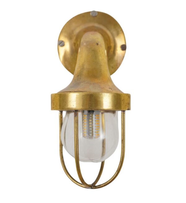 Nautical Lighting - Petite Bronze Nautical Sconce with Bubble Glass