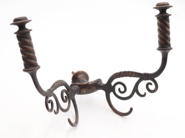single-hooks-traditional-dark-brass-four-arm-hall-tree-hook-r289929