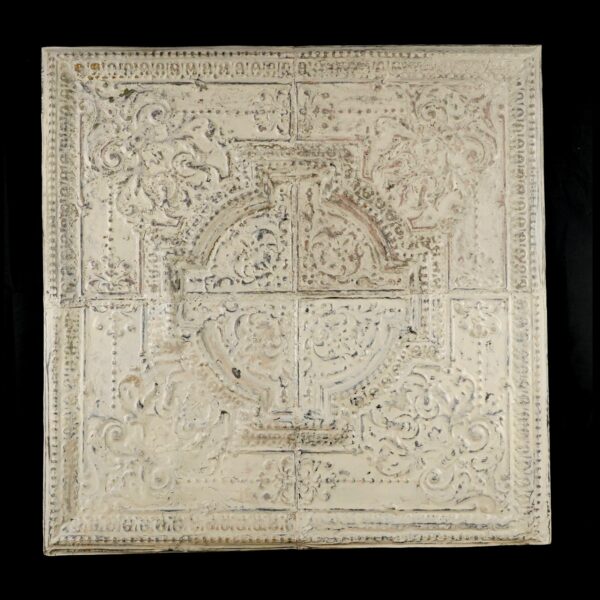 Tin Panels - Handcrafted Large Ornamentall Antique Ceiling Tin Panel 4 x 4 ft.