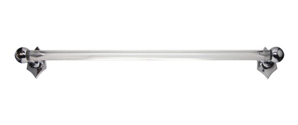 Bathroom - Waldorf Astoria Bathroom Nickel & Glass Art Deco Towel Bar