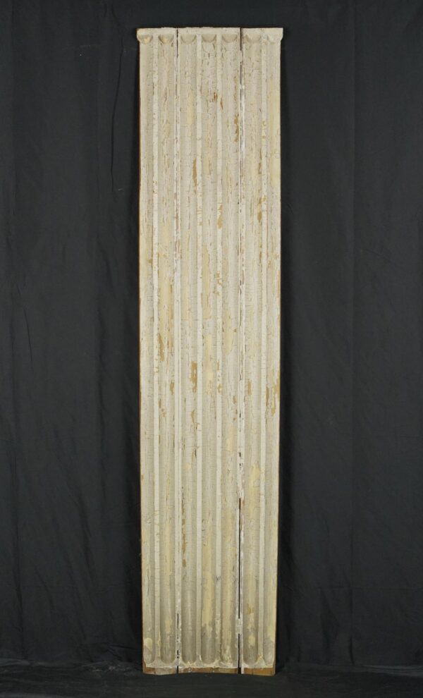 Columns & Pilasters - Reclaimed Wooden White Fluted Pilaster Columns & Pilasters - Reclaimed Wooden White Fluted Pilaster