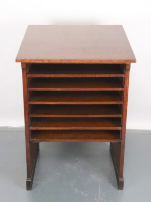 Commercial Furniture - Antique Yawman & Erbe Mfg. Co. Oak Receptionist Desk