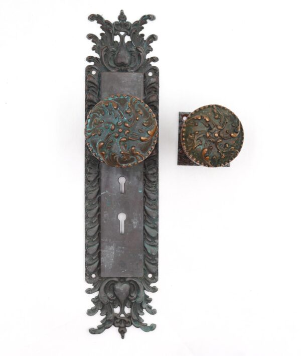 Door Knob Sets - 1890s Vernacular Bronze Entry Door Set