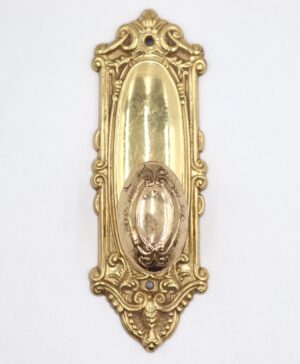 Door Knob Sets - Victorian Reproduction Polished Brass Dummy Door Knob Set