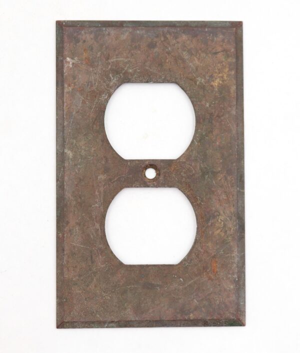 Lighting & Electrical Hardware - Vintage Patina Brass Duplex Outlet Cover Plate Lighting & Electrical Hardware - Vintage Patina Brass Duplex Outlet Cover Plate