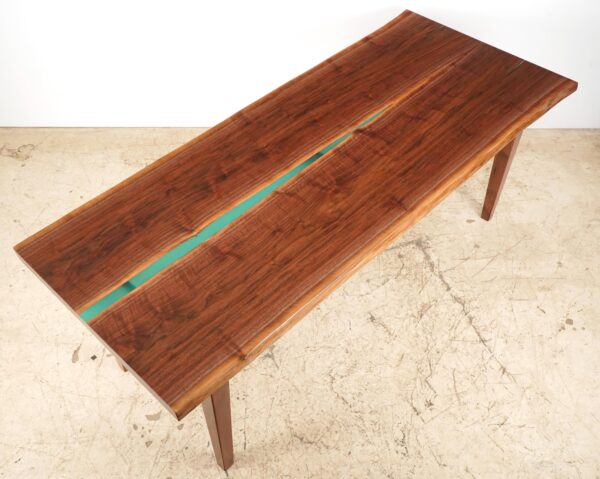 Live Edge Tables - Handcrafted 7 ft. Live Edge Walnut River Dining Table