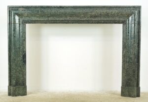 Marble Mantels - Antique Bolection Dark Green Marble Mantel