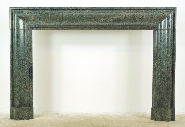 Marble Mantels - Antique Bolection Dark Green Marble Mantel