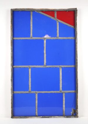 Other Glass - Blue & Red Robert Sowers JFK Airport Stained Glass Window
