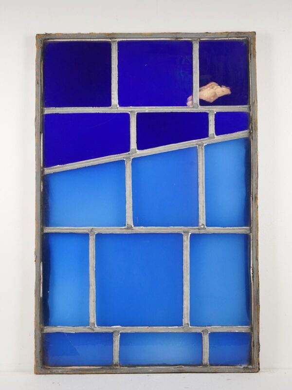 Other Glass - Dark & Light Blue Robert Sowers JFK Airport Stained Glass Window