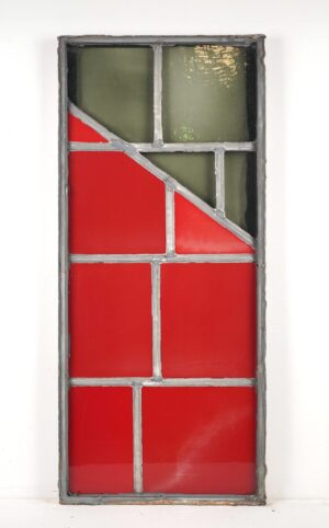 Other Glass - Red, White & Gray Robert Sowers JFK Airport Stained Glass Window