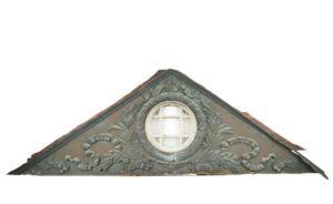 Pediments - Early 20th Century 145.5 in. Copper Architectural Pediment