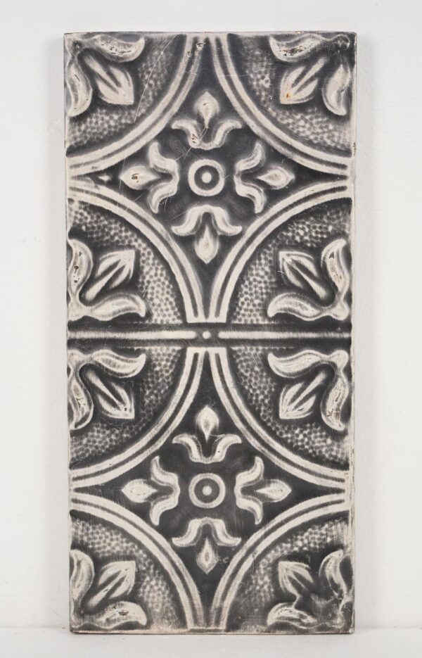 Tin Panels - Handcrafted Black & White Diamond Tulip Antique Tin Ceiling Wall Panel