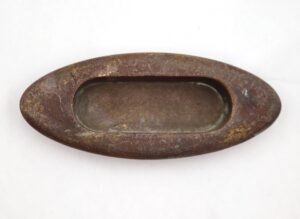 Window Hardware - Vintage Oval 3.625 in. Brass Window Sash Lift