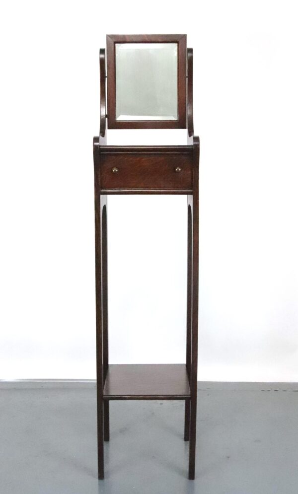 Antique Furniture - Antique Oak Gentlemen's Vanity Shaving Stand