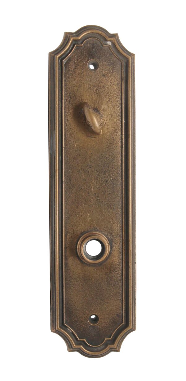 Back Plates - Antique Bronze Deco 11.25 in. Entry Door Plate