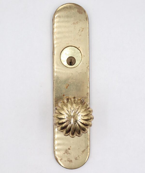 Door Knob Sets - Omnia Polished Brass Entry Dummy Door Lockset