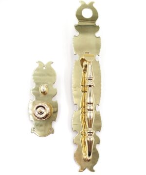 Door Knob Sets - Polished Brass Baldwin Renssalear Entrance Trim Handle Set