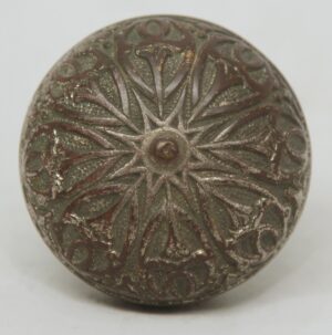 Door Knobs - Antique 1880s Norwalk Bronze Passage Door Knob