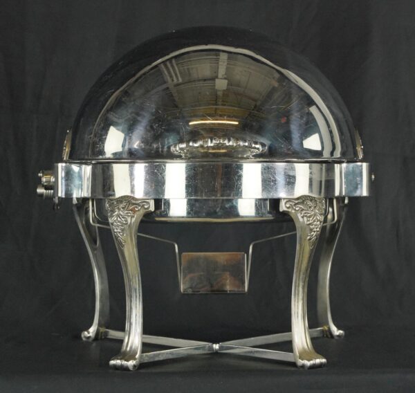 Kitchen - Waldorf Astoria Art Deco Silver Plated Roll Top Chafing Dish