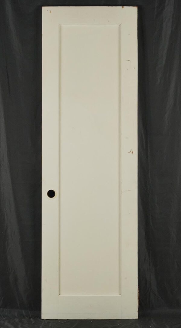 Standard Doors - Vintage One Panel White Wood Passage Door 76.625 x 23.25 in.