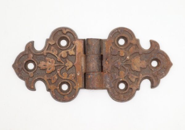 Cabinet & Furniture Hinges - Antique Victorian 5 x 2.5 in. Cast Iron Ice Box Hinge