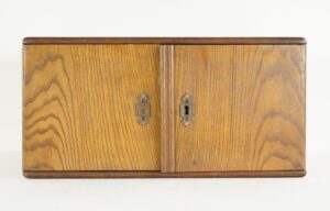 Cabinets - Vintage European Custom Menagere Silverware Wood Cabinet