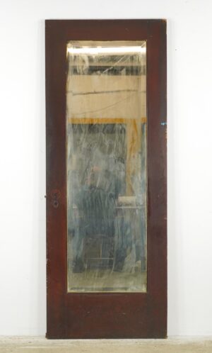 Closet Doors - Vintage One Panel Wood Mirrored Passage Door 77.875 x 29.875 in.