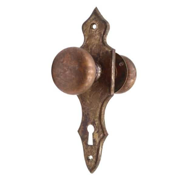 Door Knob Sets - Vintage Passage Traditional Brass & Steel Door Knob Set