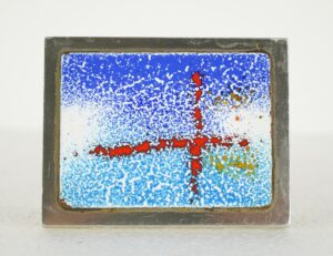 Door Pulls - Vintage European Atomic Era Abstract Front Door Pull