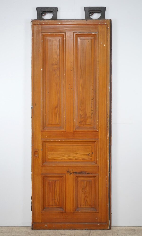 Pocket Doors - Antique Five Panel Wood Pocket Door 95.5 x 36.875 in.
