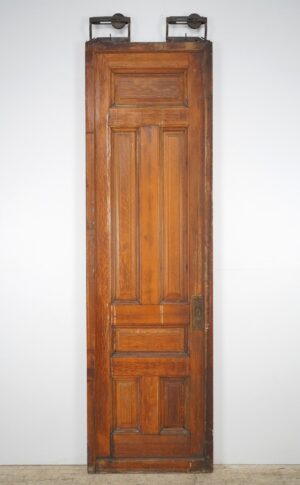 Pocket Doors - Antique Six Panel Wood Pocket Door 102.125 x 30 in.
