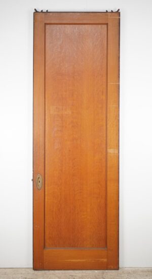 Pocket Doors - Vintage One Panel Wood Pocket Door 36 x 107.875 in.