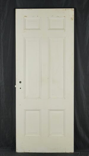 Standard Doors - Vintage Six Panel White Wood Passage Door 33.75 x 83.375 in.