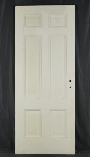 Standard Doors - Vintage Six Panel White Wood Passage Door 33.75 x 83.5 in.