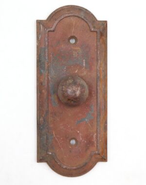 Elevator Hardware - Antique Art Deco Bronze Elevator Button Plate