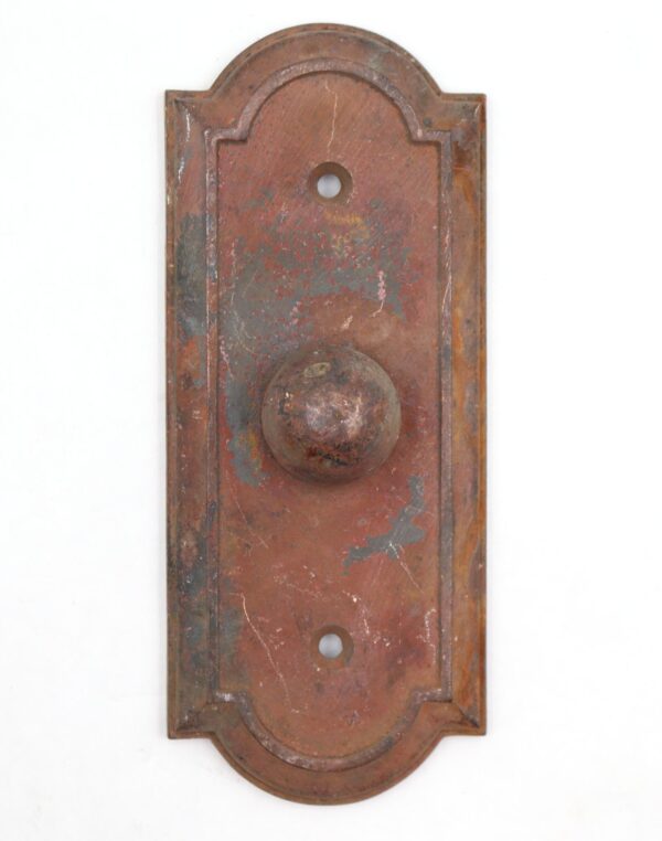 Elevator Hardware - Antique Art Deco Bronze Elevator Button Plate