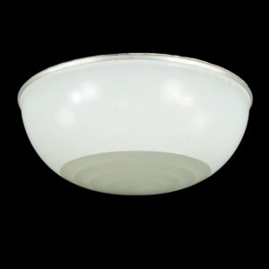 Flush & Semi Flush Mounts - Vintage European Mid Century Glass Dome Flush Mount Light