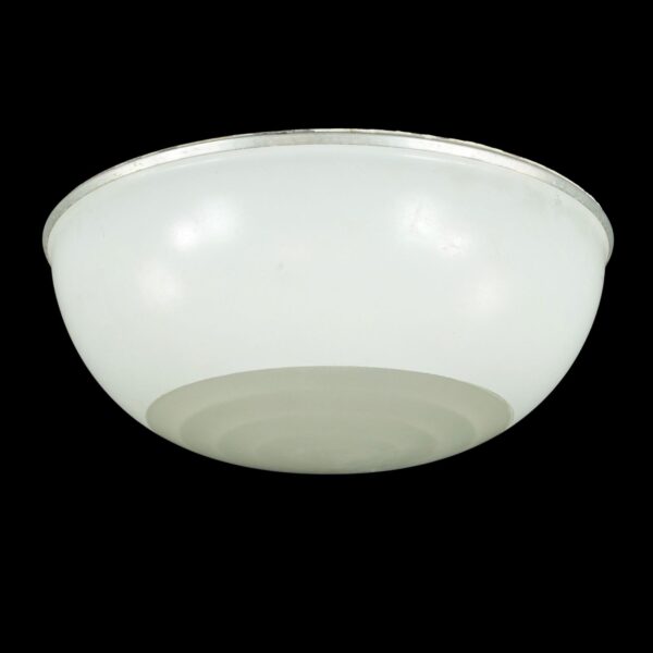 Flush & Semi Flush Mounts - Vintage European Mid Century Glass Dome Flush Mount Light