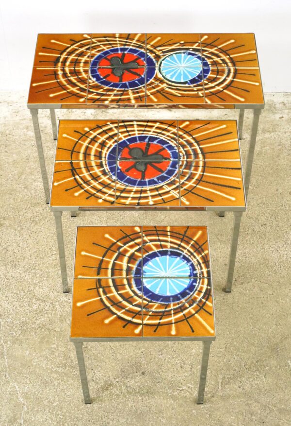 Living Room - Mid Century 1970s Nesting Tables by Juliette Belarti