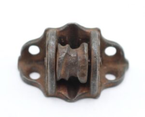 Window Hardware - Antique Black Cast Iron Window Sash Pulley