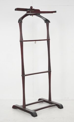 Antique Furniture - 1950s Wood Fitwell Valet Stand Gentleman's Servant