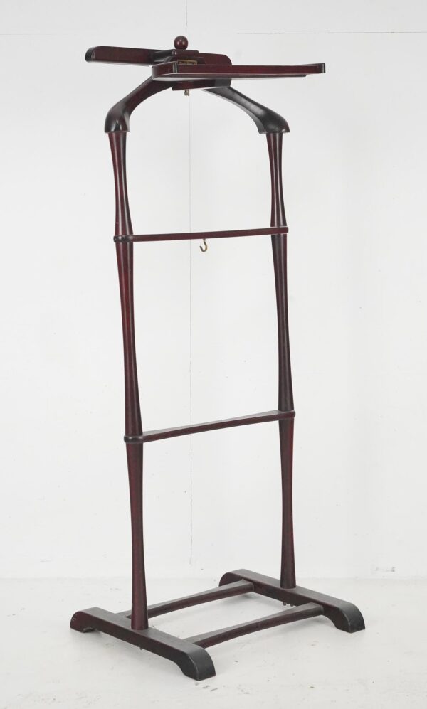 Antique Furniture - 1950s Wood Fitwell Valet Stand Gentleman's Servant